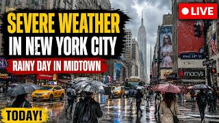 🚨 LIVE NYC: SEVERE WEATHER ALERT:  possible Heavy Rain & Thunderstorm ⚡🌧️