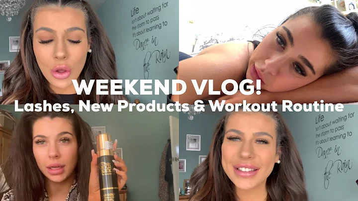 WEEKEND VLOG! Lashes, New Products & Workout Routi...