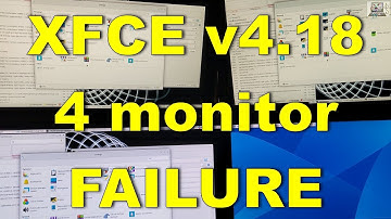 XFCE 4.18 multi-monitor FAIL - Why Linux desktop sucks (Linux on 4 screens)