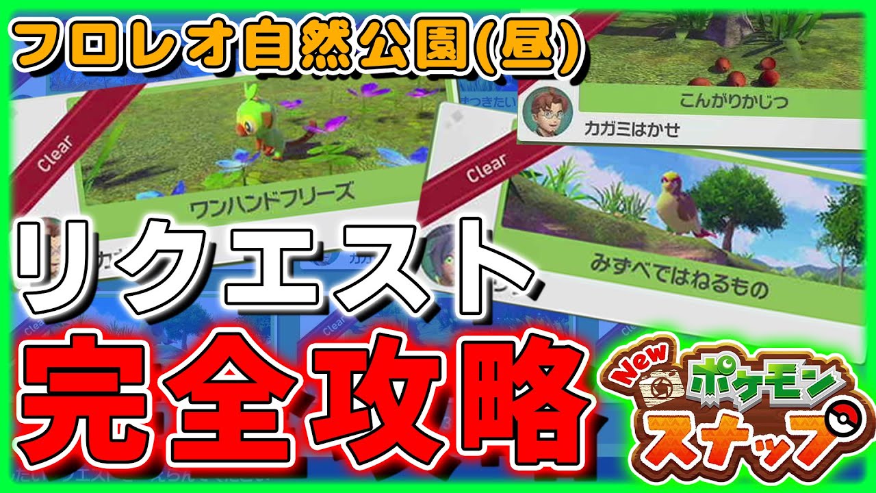 New ポケモンスナップ リクエスト全攻略 ボルク島ネッサ砂漠 夜 ポケスナ Youtube