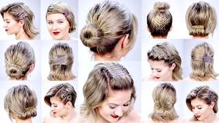 11 SUPER EASY HAIRSTYLES WITH BOBBY PINS FOR SHORT HAIR  | Milabu