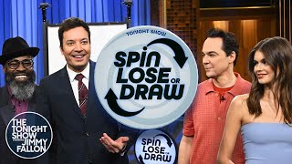 Spin, Lose, or Draw with Jim Parsons and Kaia Gerber | The Tonight Show Starring Jimmy Fallon