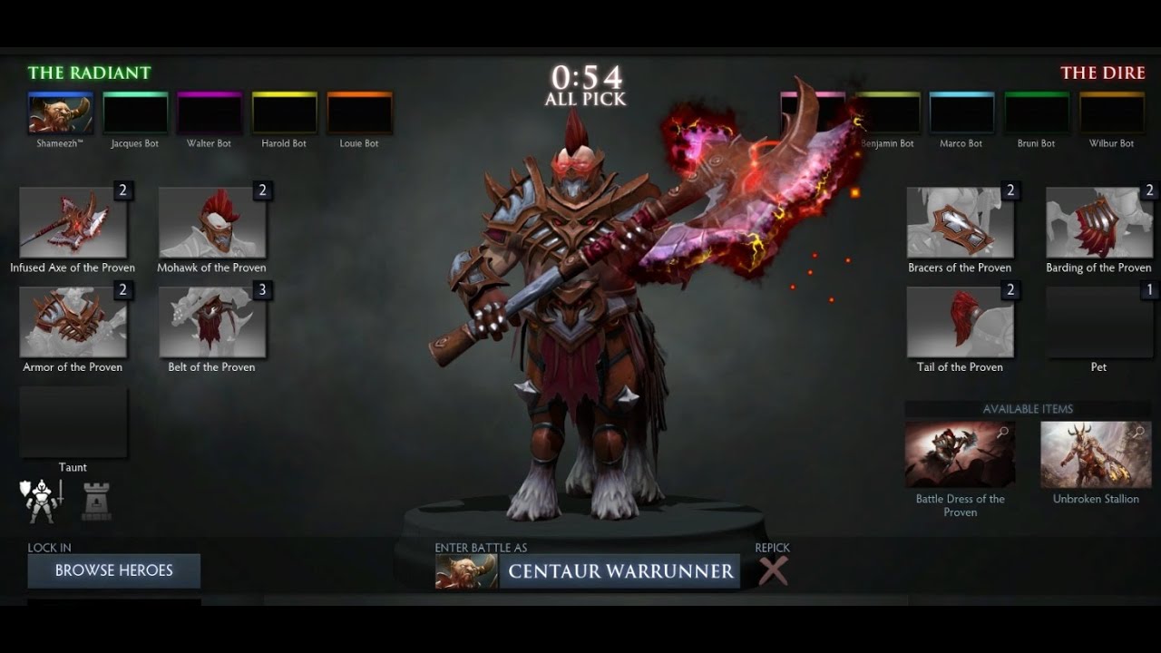 [DOTA 2] Winter 2016 Treasure I - Battle Dress of The Proven - New Centaur set(Ambient Effect)