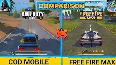 COD MOBILE VS FREE FIRE MAX COMPARISON TEST
