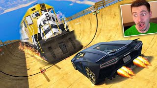 GTA V Online: CORRIDA VAI E VOLTA contra um TREM! (DFÍCIL)