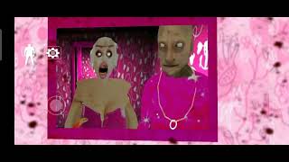 Pink granny try to escape Barbee doll granny 