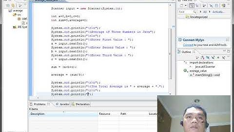 Average of Three Numbers in Java