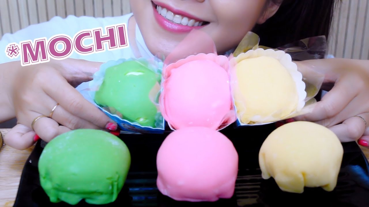 ASMR TAIWANESE MOCHI (Satisfying sticky Eating Sounds) | LINH-ASMR