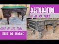 restoration of an old desk / восстановление старого письменного стола