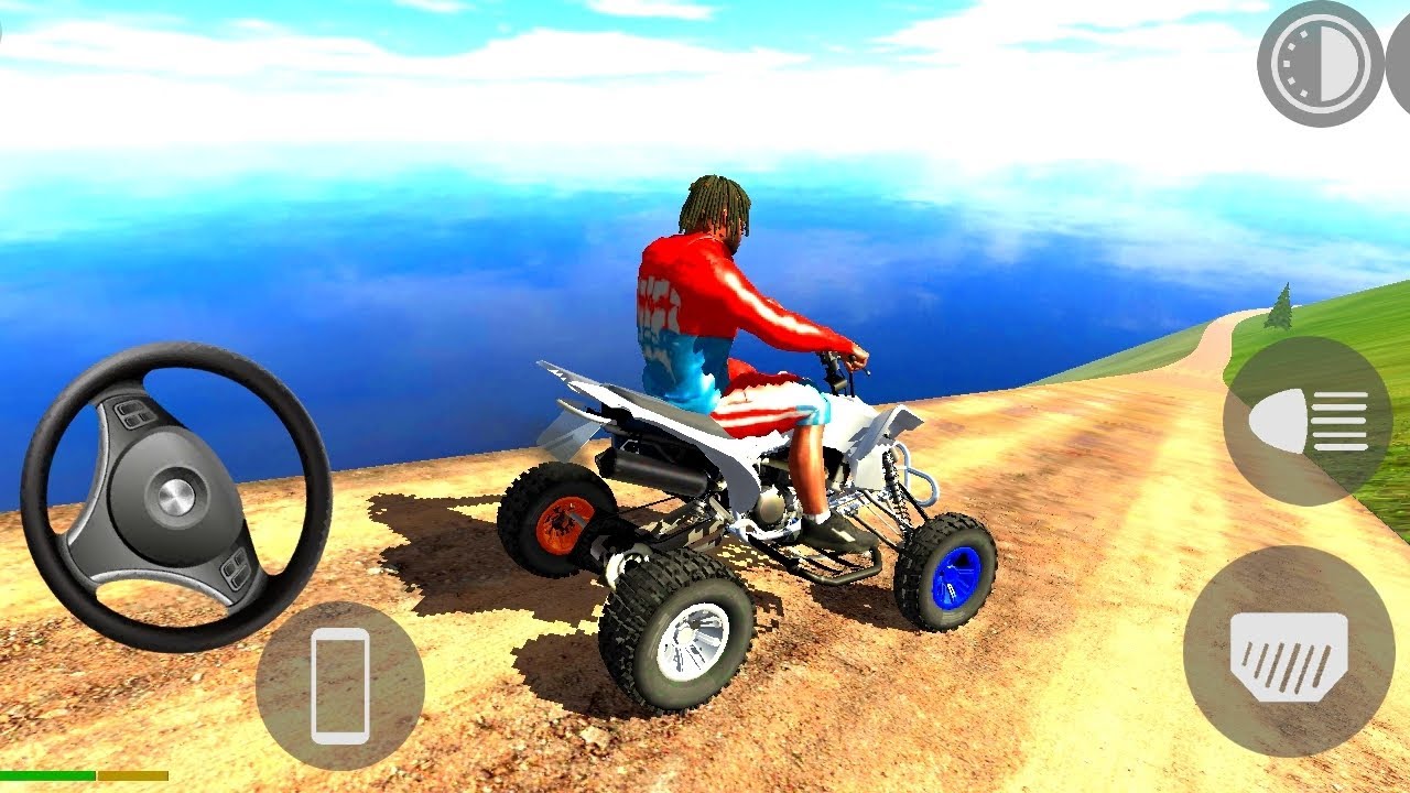 White ATV Extreme Offroad Stunt Ride | Indian Car Simulator x Indian Bike Driving 3D Gameplay 🎮🔥2026