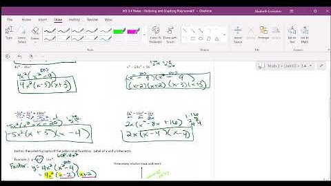 3 4 Factoring and Graphing Polynomial Functions