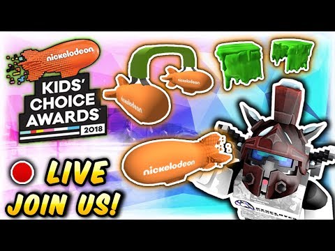 Roblox Kids Choice Awards Event Finding Slime And Blimp Event Items Nickelodeon Youtube - slime event roblox