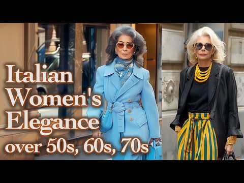 видео: How to look Elegant over 50, 60, 70. Beauty and Style of Italian Mature Women. Milan Street Style