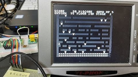 Graphical VRAM version of "DROPPING MONSTERS, " a Raspberry Pi Pico game.
