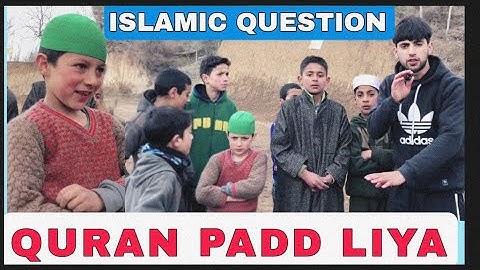 Islamic questions 🥰 Bachu ka taiz dimag ❣️ Sahi jawB