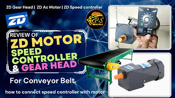 Installation of ZD 1ph AC Gear motor with Speed controller | ZD Motors | ZD Gear Head | ZD  governor