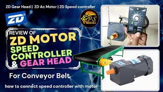 Installation of ZD 1ph AC Gear motor with Speed controller | ZD Motors | ZD Gear Head | ZD governor