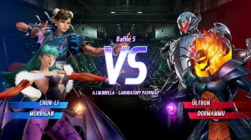 MARVEL VS. CAPCOM: INFINITE Chun-Li,Morrigan Gameplay In Arcade Mode