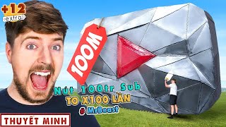 Nút Youtube 100Tr Subs Của MrBeast  To Gấp 100 Lần