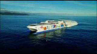 Incat Giant High Speed catamaran Ferry -  Natchan Rera of  Higashi Nihon Ferry