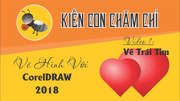 Vẽ hình trái tim bằng corel