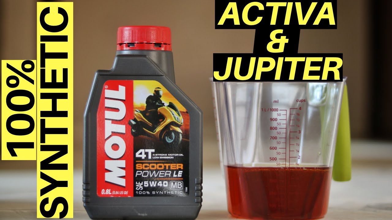 MOTUL SCOOTER POWER LE REVIEW SYNTHETIC OIL ACTIVA TVS JUPITER SCOOTER -