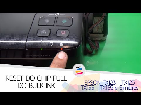 video Reset do Chip do Bulk Ink na EPSON TX123 TX125 TX133 TX135 e TX120 - SULINK