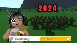 FASTEST way to level up GARDENING skills | BLOXBURG CASH *RICH* EDITION
