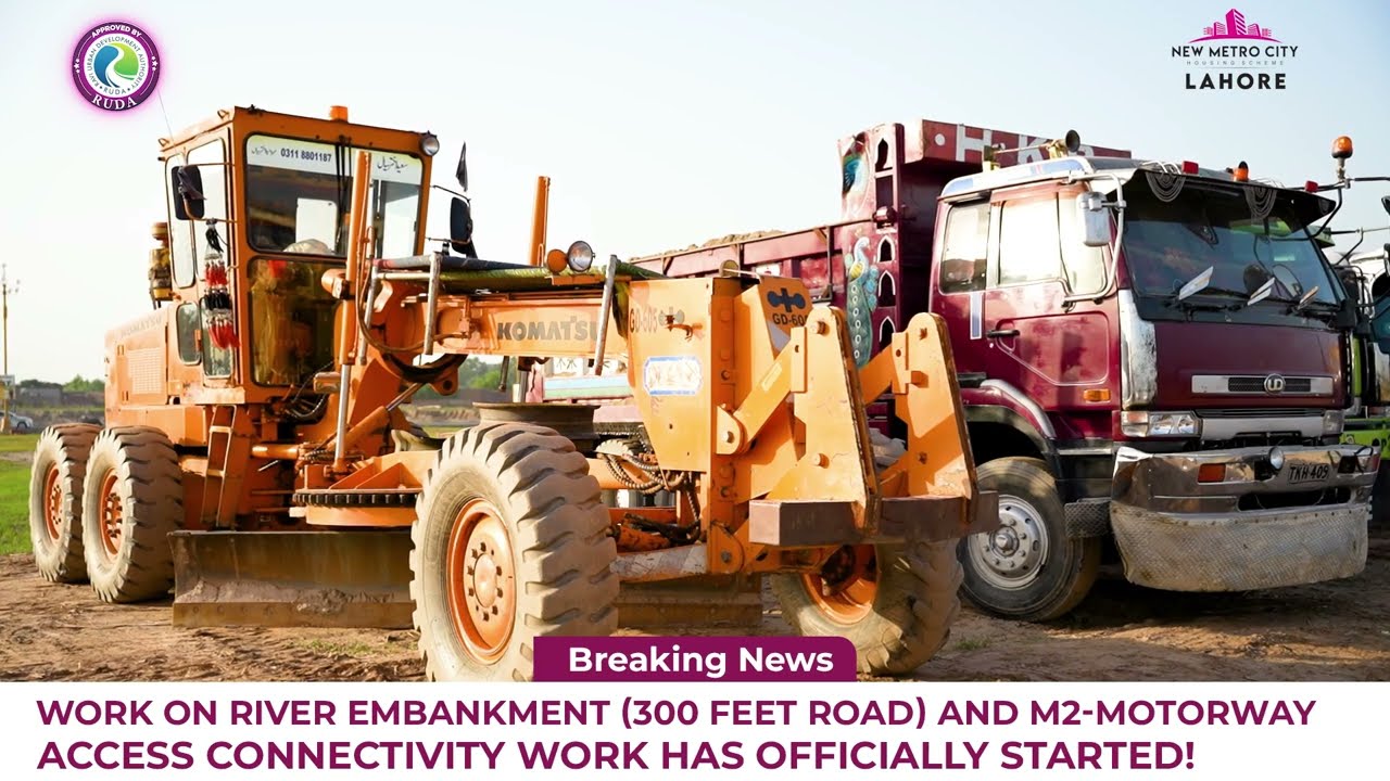 Groundbreaking Begins: River Embankment & M2 Motorway Access Work