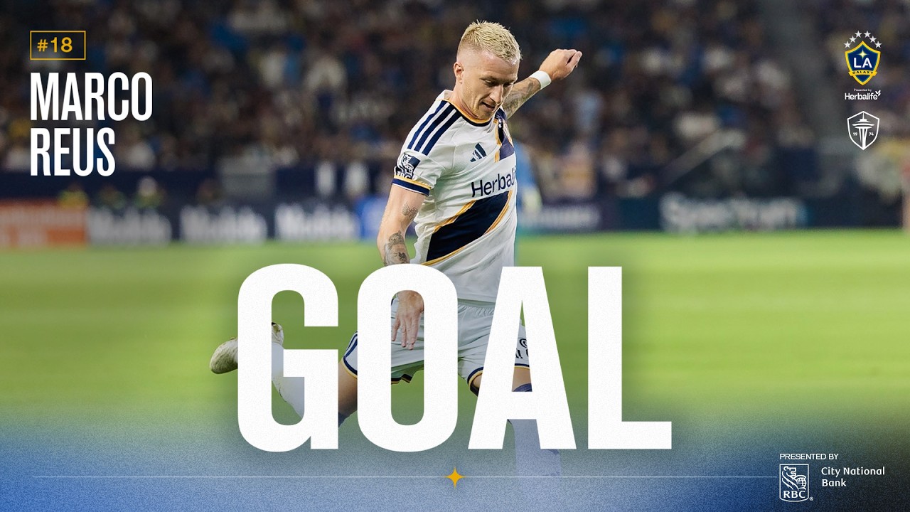 GOAL: Marco Reus scores from the penalty spot to give the LA Galaxy the lead vs Seattle Sounders FC
