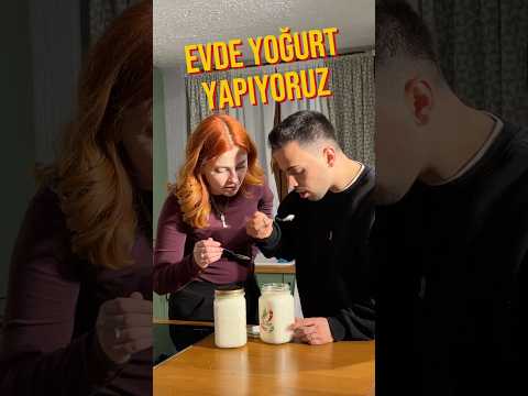 evde yoğurt yapıyoruz