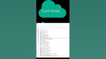 Enable God Mode In Windows