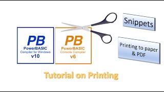 PowerBasic Snippets - Tutorial of printing to Paper and PDF files from your application