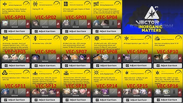 VEC-SP01 ~ VEC-SP16 | VECTOR BREAKTHROUGH#1 Inorganic Matters [Arknights]