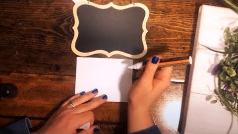 Chalkboard Tips -How to Season a Chalkboard - Quickie Tip from Craft Warehouse