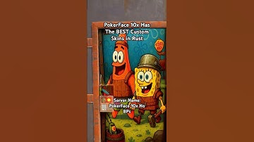 PokerFace 10x Has The BEST Custom Rust Skins #rust #rustgame  #rustclips #rustskins #fyp #viral