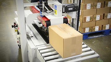 Hualian Pneumatic Carton Tape Sealer, Case Sealing Machine For Variable Size Boxes | Packer
