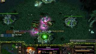DOTA Warcraft III Frozen Throne GODLIKE CLINKZ (with audio)