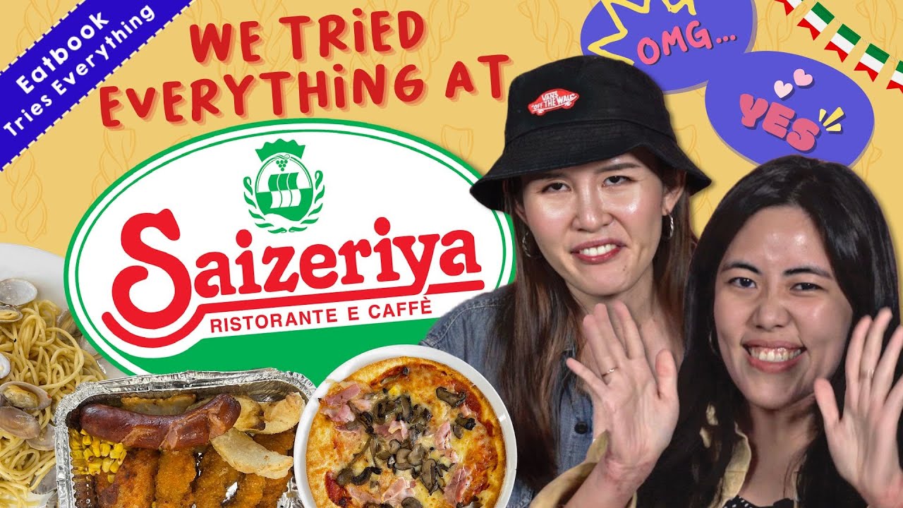 We Tried Everything At The Cheapest Italian Restaurant: Saizeriya   Eatbook Tries Everything   EP 15