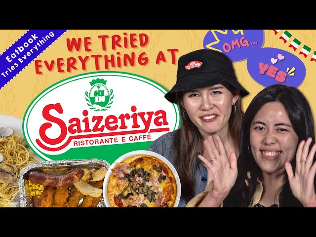We Tried Everything At The Cheapest Italian Restaurant: Saizeriya | Eatbook Tries Everything | EP 15