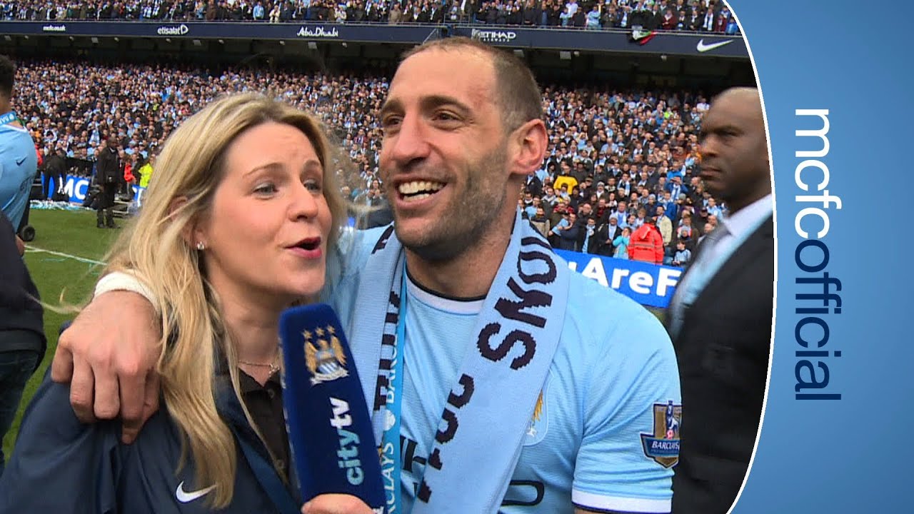 manchester university ZABALETA SINGS AGAIN | City v West Ham Champions 2014
