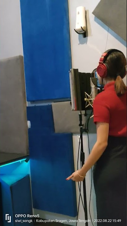 proses take vocal Rina Aditama #shorts