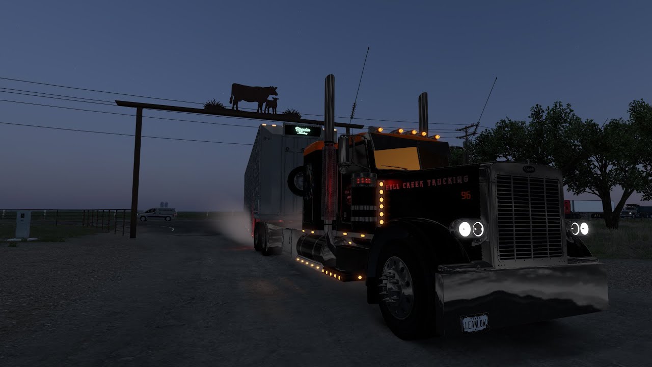 American Truck Sim [Hell Creek Trucking  ] [ PM Barrett Live Cattle Haul ] [ 1.54 ]  [ Live ]