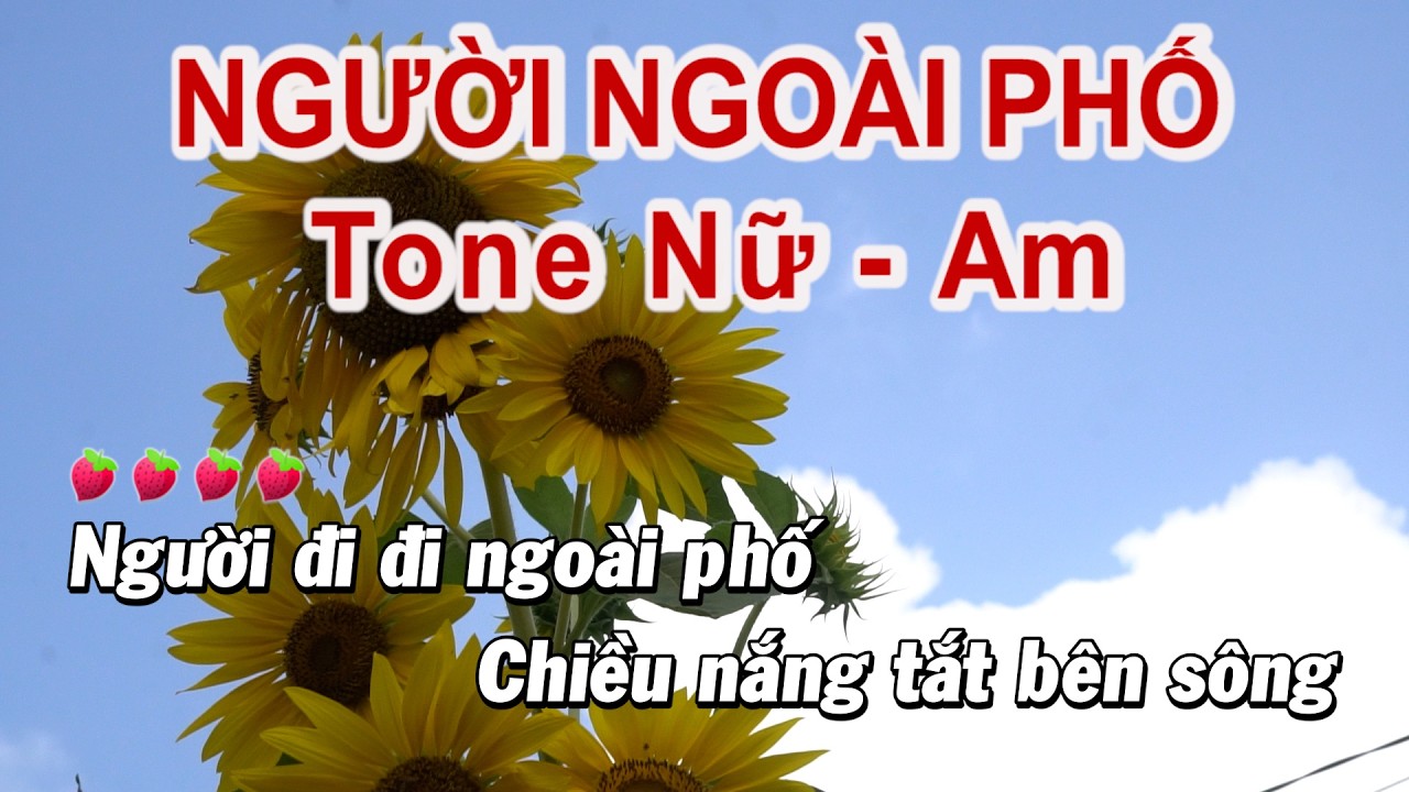KARAOKE NGƯỜI NGOÀI PHỐ tone Nữ Am II Nhạc Sống 7879