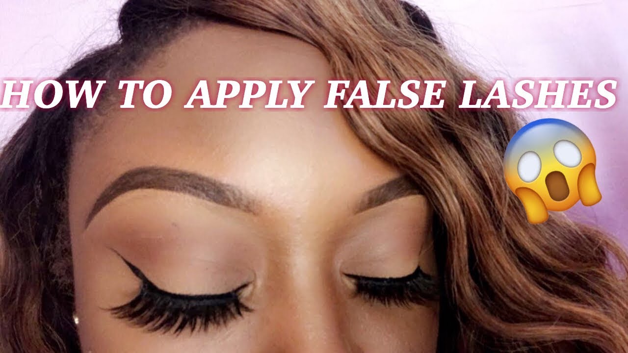 HOW TO APPLY FALSE EYELASHES! BEGINNER FRIENDLY | ft. EYLURE x ANN LE ...