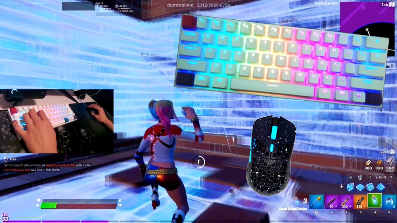Anne Pro 2 ASMR Chill🤩 Chill Gameplay🏆Satisfying Keyboard Fortnite 240 FPS Smooth 4K