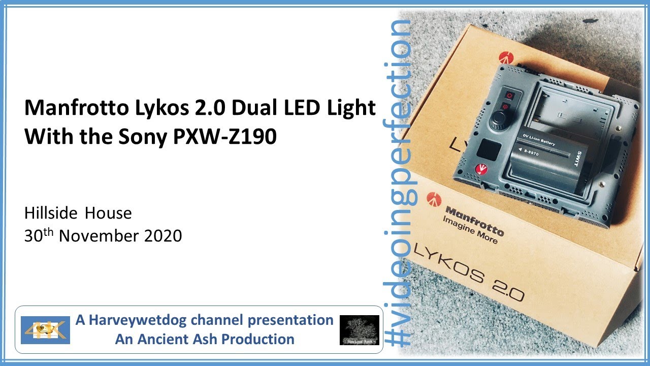 Manfrotto Lykos 2.0 Dual LED Video Light Trial Run - YouTube