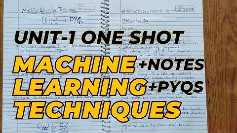 Machine learning Techniques Aktu | Unit-1 | MLT aktu | MLT PYQs | Aktu Exams | MLT