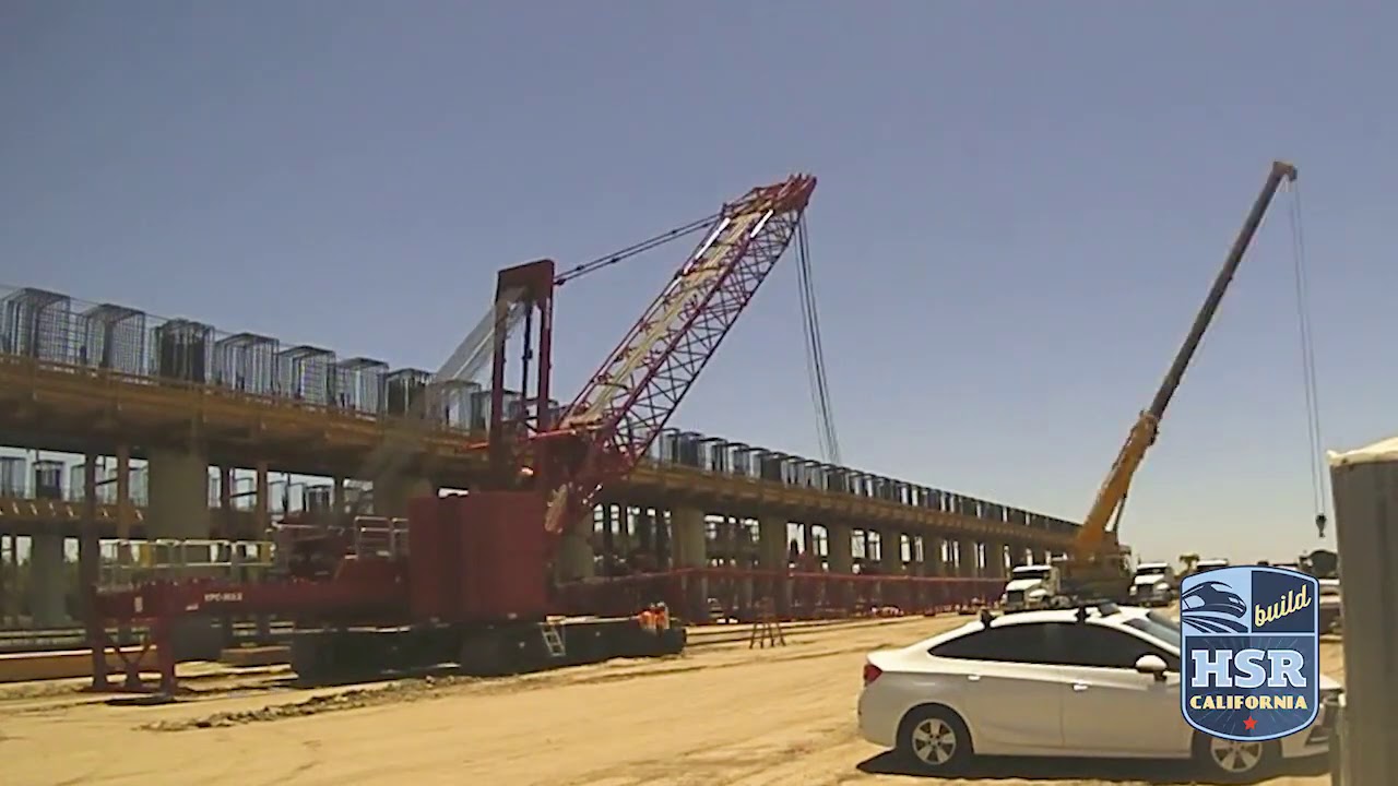 Timelapse Wasco Viaduct Crane Construction, July 2020 YouTube