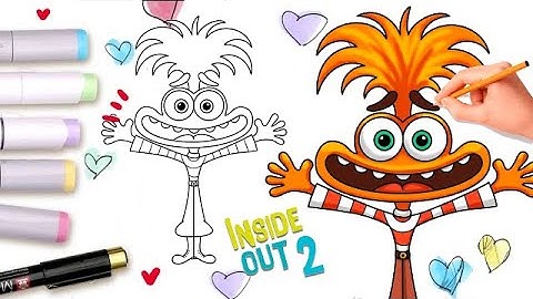 How to Draw Anxiety from Inside Out 2 | Fun and Easy Drawing Tutorial